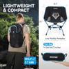 MARCHWAY Lightweight Folding Camping Chair with Spring Lock, Stable Compact Portable for Outdoor Camp, Travel, Beach, Picnic, Festival, Hiking, Backpacking (Lowback Blue) view 3