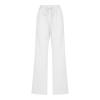 LRMQS Womens Casual Linen Pants 2026 Spring Drawstring Elastic Waist Trousers with Pockets Lounge Fashion Vacation Clothing view 3