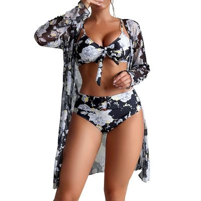 Black Bikini Swim Suits for Women 2024 Two Piece High Waisted Set Bikini Padded Swimsuit Teens Black Two Piece Set for Women Trashy Y2k Clothing Two Piece Bathing Suit