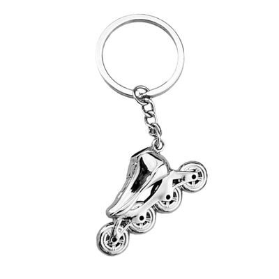 DEARMAMY Roller Skate Keychain 3D Creative Skating Charm Lightweight Durable Key Ring for Keys Backpack Purse Accessories Gift for Skating Lovers 3.74X1.69X0.08 Inches