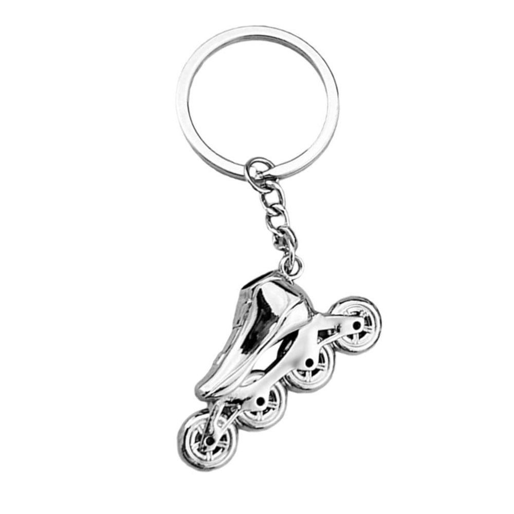 DEARMAMY Roller Skate Keychain 3D Creative Skating Charm Lightweight Durable Key Ring for Keys Backpack Purse Accessories Gift for Skating Lovers 3.74X1.69X0.08 Inches