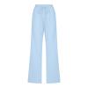 LRMQS Womens Casual Linen Pants 2026 Spring Drawstring Elastic Waist Trousers with Pockets Lounge Fashion Vacation Clothing view 3