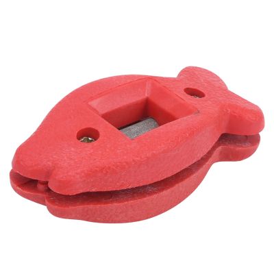 Drfeify Ice Skates Blade Grinding ToolIce Skates Blade Grindstone, Ice Grinder StoneInline & Roller Skating (Red