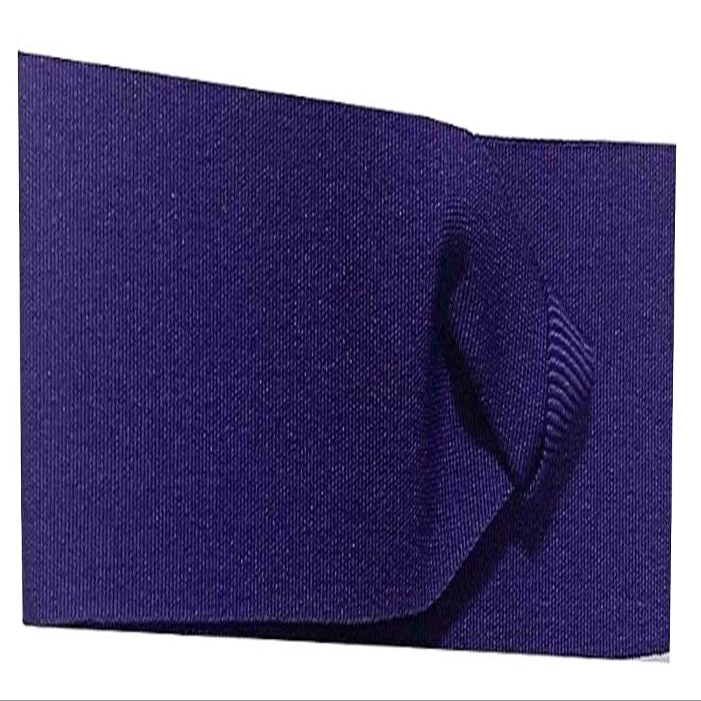 FQH Hat Band - Grosgrain Ribbon Handmade Hat Band with 2-End Hooks (Purple)