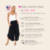 SHU-SHI Trousers Ladies Culottes for Women Gaucho Outfit Cropped Summer Pants Black view 3