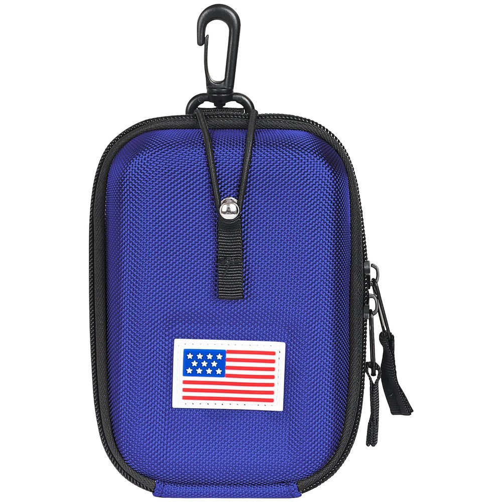 CRAFTSMAN GOLF Blue Rangefinder Case USA Flag Hard Shell for Tectectec Callaway, Universal Range Finder Carry Bag