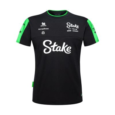 CMC Motorsports Stake F1 Kick Sauber 2024 Women's Team T-Shirt (US, Alpha, X-Large, Regular, Regular, Black)