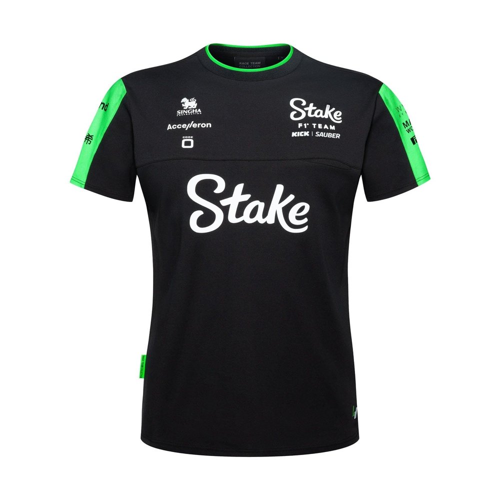 CMC Motorsports Stake F1 Kick Sauber 2024 Women's Team T-Shirt (US, Alpha, X-Large, Regular, Regular, Black)