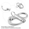 Drfeify Stainless Steel Marine Boat Rigging Snap Shackle Truck Easy Install NonAdjustable for Marine Boats, Trailers (16 * 69mm) view 2
