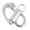 Drfeify Stainless Steel Marine Boat Rigging Snap Shackle Truck Easy Install NonAdjustable for Marine Boats, Trailers (12 * 52mm) view 4