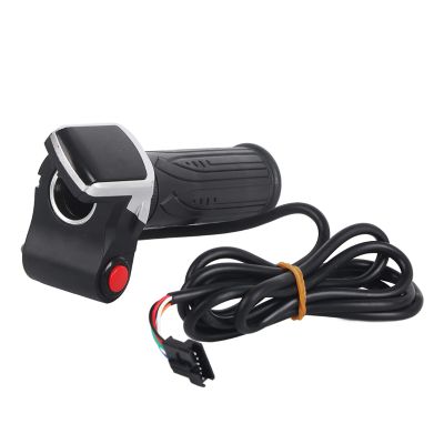 Throttle with Screen, Electric Speed Throttle Grips Electric Scooter Accelerator Handle Grips with LCD Battery Display,Electric Scooter Controller