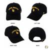 Desert Cactus Cal State Long Beach Baseball Hat University California Dirtbags LBSU CSULB Brimmed Embroidered Hats Cap Adjustable Cloth Strap Adult (Style D) Black view 3