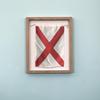 Nautical Signal Flag V in Glass-Free Frame. Made In USA from beautiful Ash Wood view 1