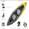 NineFit Basics 68307EP Explorer K2 Inflatable Kayak Set: Includes Deluxe 86in Aluminum Oars and High-Output Pump  SuperStron, Yellow view 4