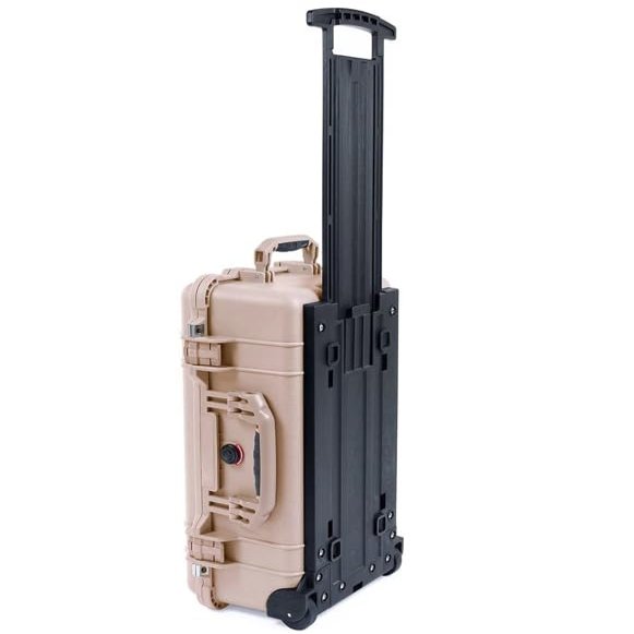 Desert Tan Pelican Protector 1510 Carry-on Case - Empty - Desert Tan Handles & Latches.