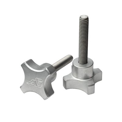 Agency 6 Shovel Mounting Knobs, Pair - 3/8-16 Thread - Made in The USA