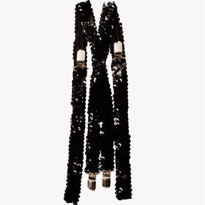 212 Main Black Squined Suspenders