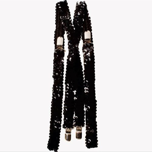 212 Main Black Squined Suspenders