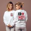 Custom Emergency Department Sweatshirt, Emergency Sweater, ER Department Gift, Personalized ED Nurse, Emergency Room Tech Gift, ED Nurse Pullover Multi view 2