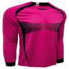 Just 4 Kicks Boy's Goalkeeper Soccer Jersey, France Padded Goalie Shirt with Sponge Protector Pink (YX) view 2