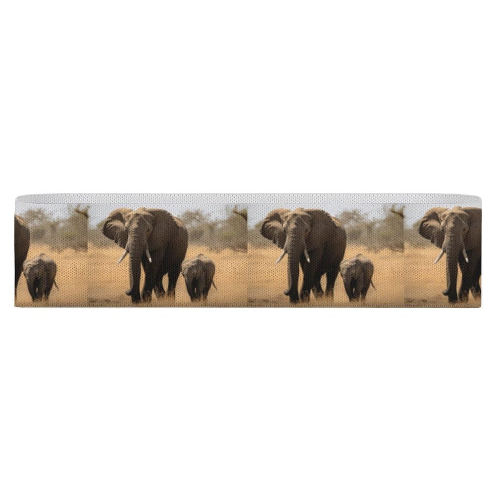 WYUSPGK Workout Bands Resistance for Women,Walking Elephants Mother Print Resistance Band,Elastic Band Suitable for Buttocks And Leg Exercise