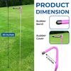 2 Pack V-Shaped Golf Club Stand Keeps Your Clubs Clean, Dry & Visible, V-Stick Club Stand Made of Highly Durable Stainless Steel - Easy to Carry Golf Club Holder (Purple) view 3