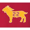 Large Red Women Clark Goat 22 T-Shirt view 4