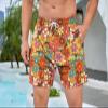 PIANHAUE Mens Swim Trunks with Compression Liner 5 Inch Inseam Quick Dry 70S Vintage Party Swimwear Bathing Suit Swim Board Shorts with 4 Pockets view 2