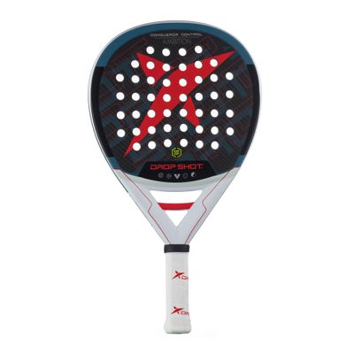Drop Shot DP304006 Paddel Racquet for Advanced Users [Conqueror Control] Juan Martin Diaz Series Teardrop Format Thickness 1.5 inches (38 mm) Carbon 3000 Face