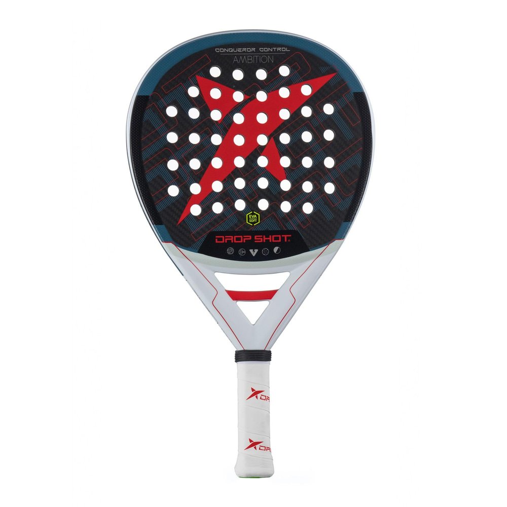 Drop Shot DP304006 Paddel Racquet for Advanced Users [Conqueror Control] Juan Martin Diaz Series Teardrop Format Thickness 1.5 inches (38 mm) Carbon 3000 Face