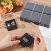 OLYCRAFT 16Pcs Clear Plastic Gift Box for Pin 2.6x2.4x0.7 Inch Black Presentation Boxes with Sponge for Badge Clear Lapel Pin Presentation Display Case for Lapel Pin Gemstone Storage Display view 3