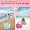 Hroatpk 2pcs Charms for Bog Bag, Letter Charms Decorative Alphabet Lettering Accessories Insert Charms Compatible with Beach, Rubber Tote Bag (Letter E+Flower) view 3