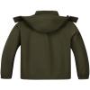 ELLSWOS Men's Waterproof Raincoat Lightweight Rain Jacket with Detachable Hood Softshell Windbreakerl for Hiking Travel view 3