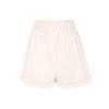 Women 5" Inseam Stretch Summer Shorts Pattern Print Casual Elastic Waist Shorts Athletic Workout Pocketed Beach Shorts Beige view 3