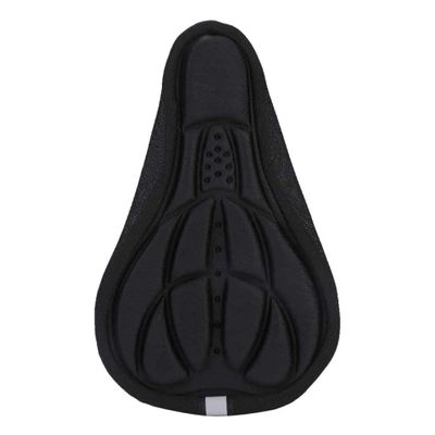 1PC Cycling Bike Seat Cushion Cover Thick Gel Pad Seat Saddle Cover 3D Soft Cushion for Bicycle(Black)