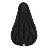 1PC Cycling Bike Seat Cushion Cover Thick Gel Pad Seat Saddle Cover 3D Soft Cushion for Bicycle(Black)