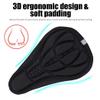 1PC Cycling Bike Seat Cushion Cover Thick Gel Pad Seat Saddle Cover 3D Soft Cushion for Bicycle(Black) view 3