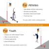 FJYAWEN Vertical Jump Trainer Level, Volleyball Training, Adjustable Height, Stable Base, Colorful Flag, Jump Tester for Training Measurement,1.4-2.8m view 4