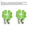 OnIUeZky 4PCS Golf Ball Marker Four Leaf Clover Golf Hat Clips Removable Attaches for Golf Caps Gloves view 2