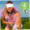 OnIUeZky 4PCS Golf Ball Marker Four Leaf Clover Golf Hat Clips Removable Attaches for Golf Caps Gloves view 3