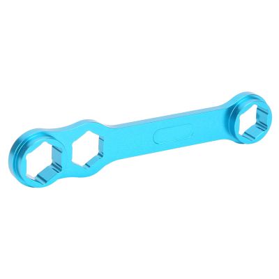 Aluminium Alloy Fishing Reel Wrench Tool, Lightweight Portable Maintenance Kit for Baitcasting Handle Driver, DIY Casting Fishing Reel Wrench with Blue Aluminium Alloy