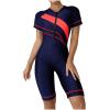 Short Sleeve Rash Guard Women Build in Bra One Piece Swimsuits UV UPF 50+ Full Coverage Boyleg Surfing Bathing Suits view 1