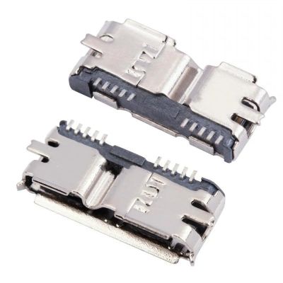 50pcs Micro USB 3.0 B Type SMT Female Socket SMD2 10pin USB Connector for Mobile Hard Disk Drives Data Interface