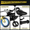 COFECO Kids Bike for Ages 3-6, 14 Inch High Carbon Steel Bike with Training Wheels and Fenders (Yellow) view 4