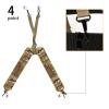MT Military Alice Yoke Shoulder Strap with Belt, Utility Army Butt Pack and Canteen & Magazine Pouch Set for Outdoor Backpack Multicam view 2