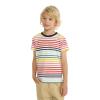 LittleSpring Boys Short Sleeve Tshirt Navy Blue Crew Neck T-Shirt Cotton Size6-7 view 3