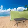 Pesoncarl Wind Breaker Beach Garden Windbreak for Camping 98.43x27.56 in Caravan Sun Screen Shelter Tall Wind Break with Gound Pegs, Rope and Storage Bag No Poles, Windbreaks view 2