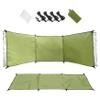 Pesoncarl Wind Breaker Beach Garden Windbreak for Camping 98.43x27.56 in Caravan Sun Screen Shelter Tall Wind Break with Gound Pegs, Rope and Storage Bag No Poles, Windbreaks view 3