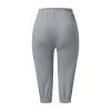 Capris Pants for Women Plus Size 2024 Plus Size Loose Soft Drawstring Workout Womens Joggers Yoga Pants with Pockets for Women Lounge Pants 4-Gray Medium view 3