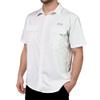 Men's UV UPF 50+ Sun Protection Short Sleeve Shirt, Fishing & Hiking Shirt, Poncho, Lightweight, Breathable, Quick Dry - White - XX-Large view 1